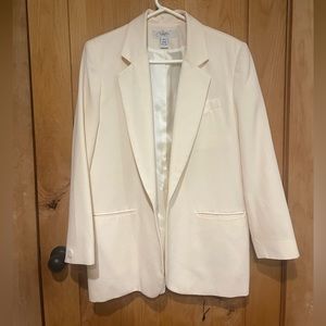 White blazer - 100% wool